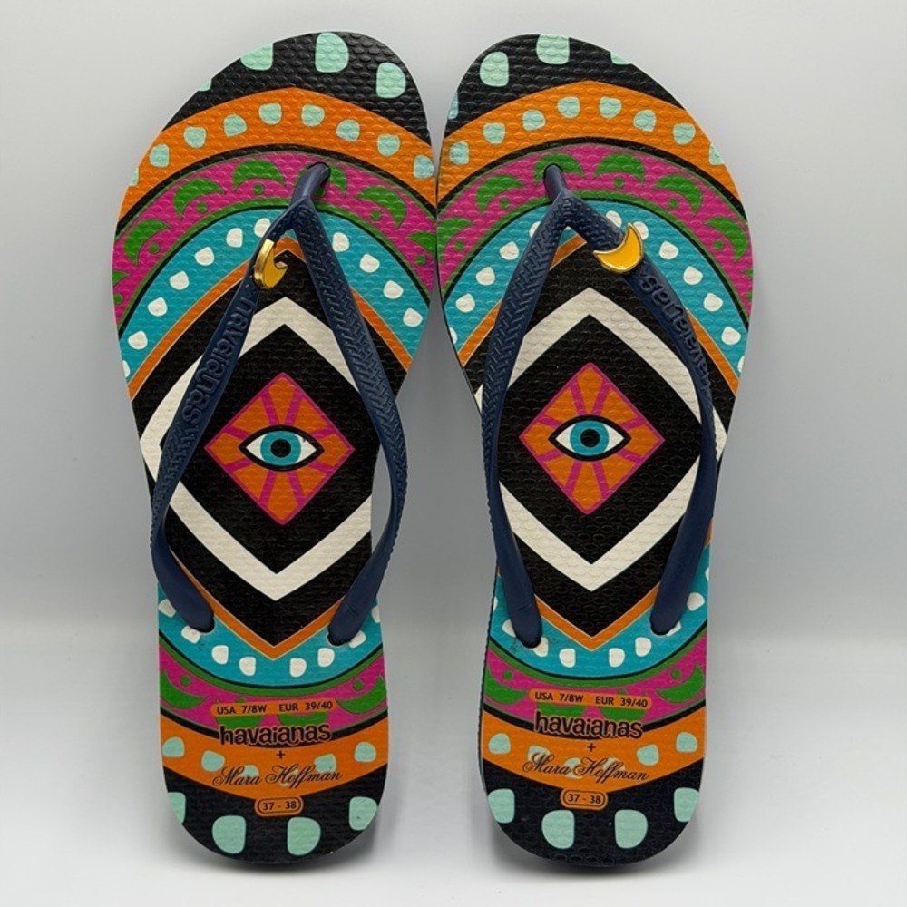 SLPR0076 W's 7/8 Havaianas x Mara Hoffman collaboration flip flops / sandals